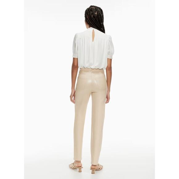 Wilfred Wuthering Blouse Smocked Chiffon Light Burch - M - Picture 5 of 6